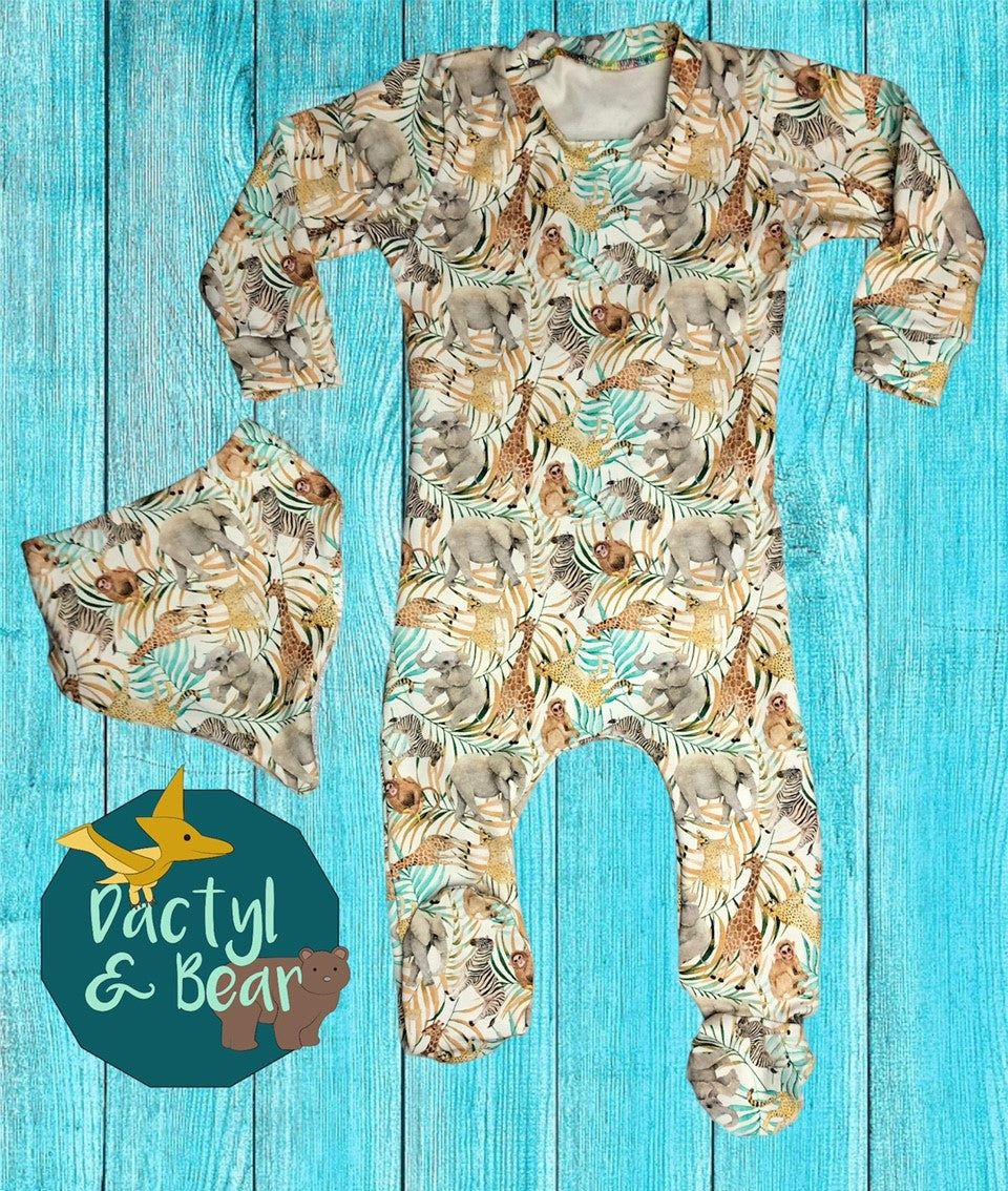 Babygrow and bib set