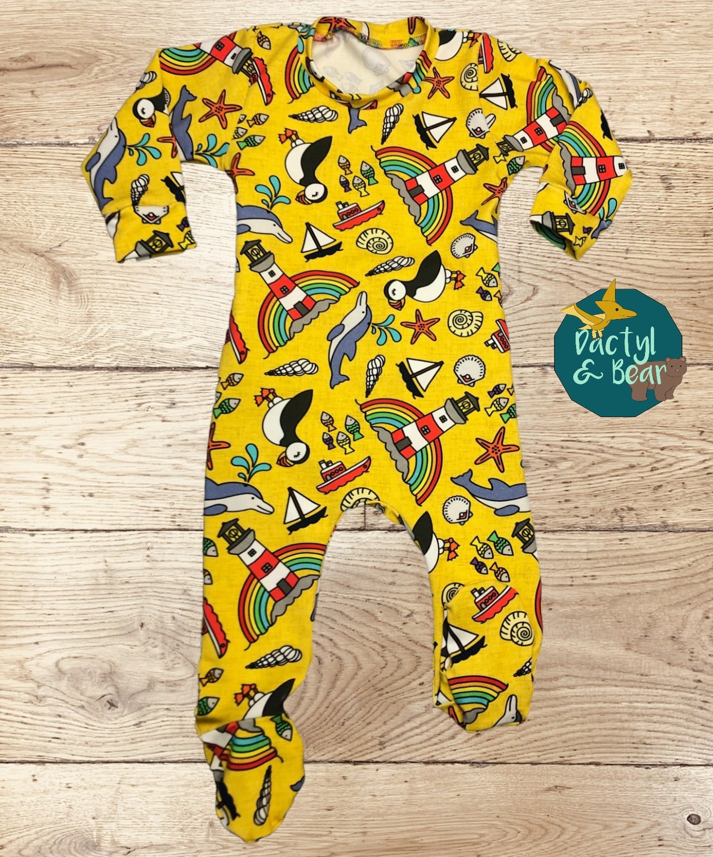 Babygrow with feet